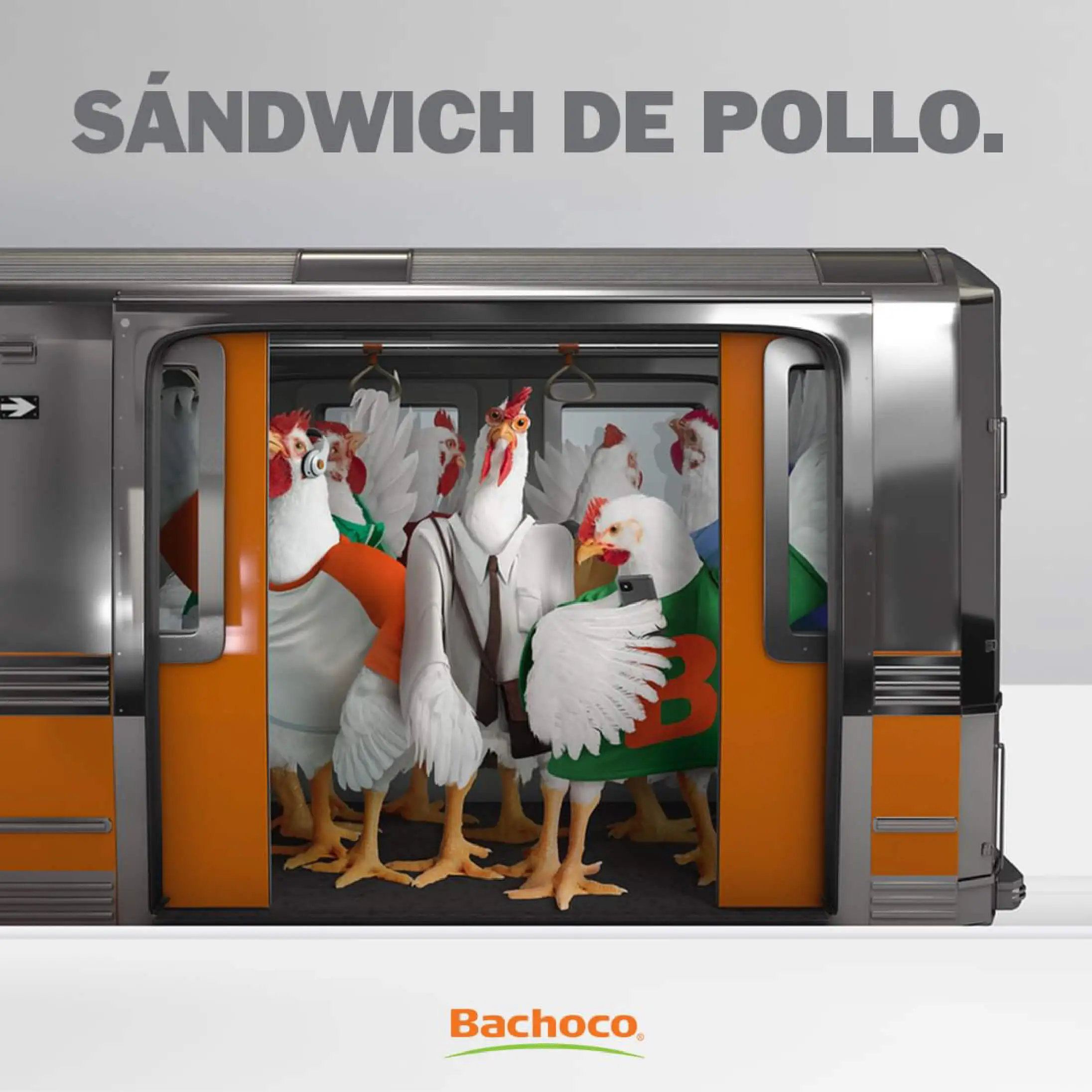 Anuncio de Bachoco en México promoviendo el consumo de pollo.