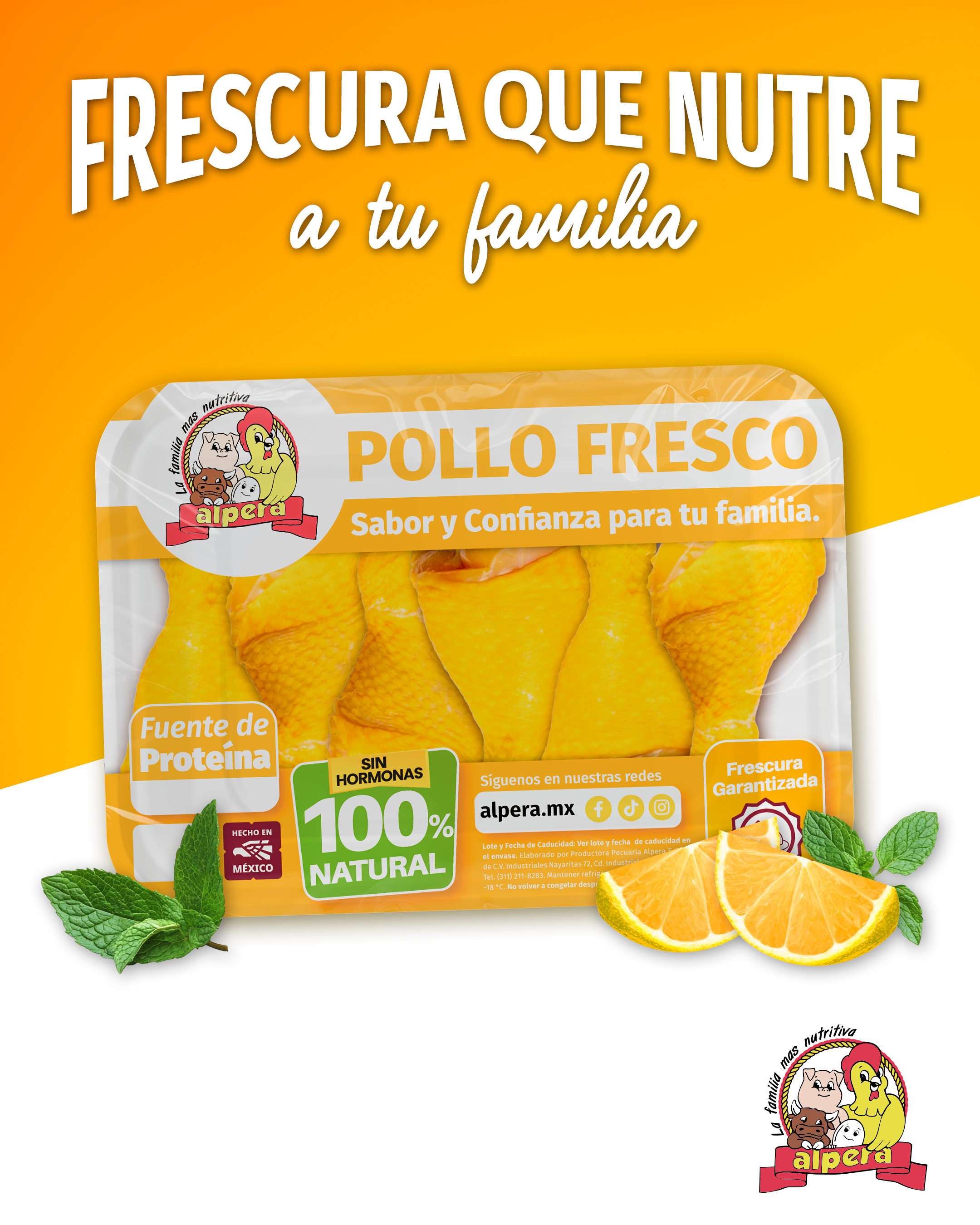 Empaque de pollo Alpera