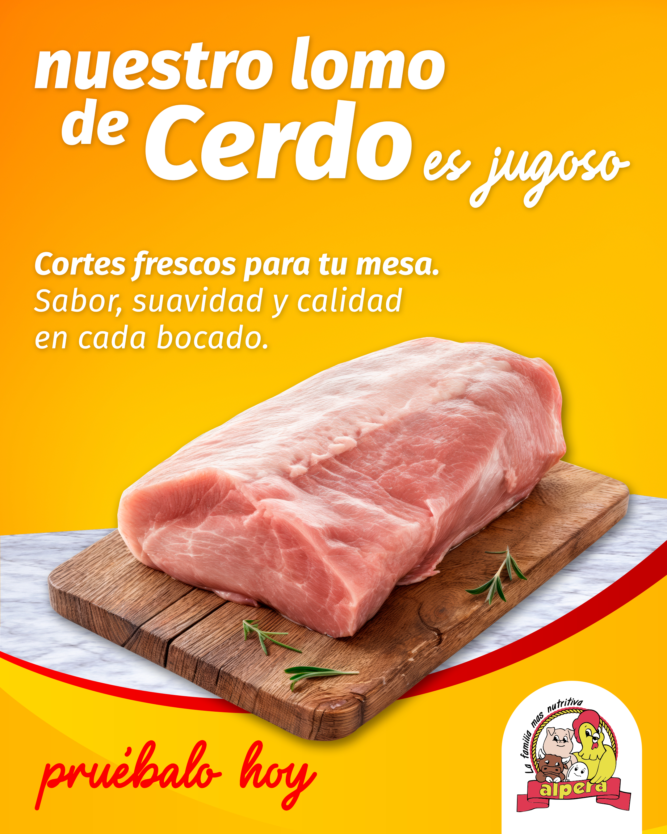 Post de lomo de cerdo Alpera