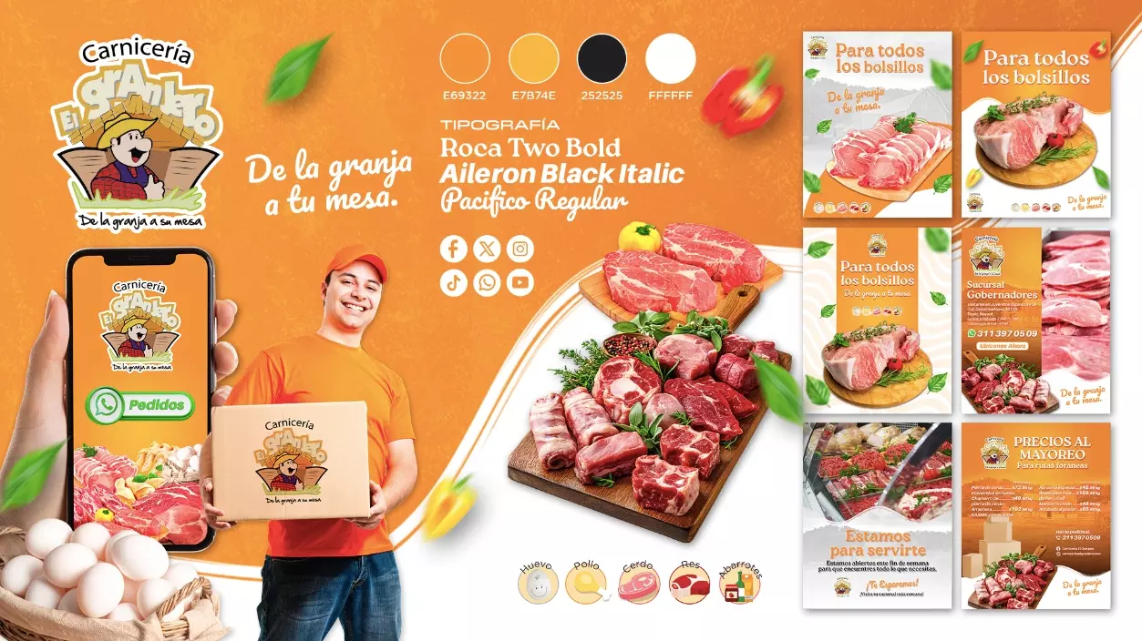 Brand Board Carnicería El Granjero