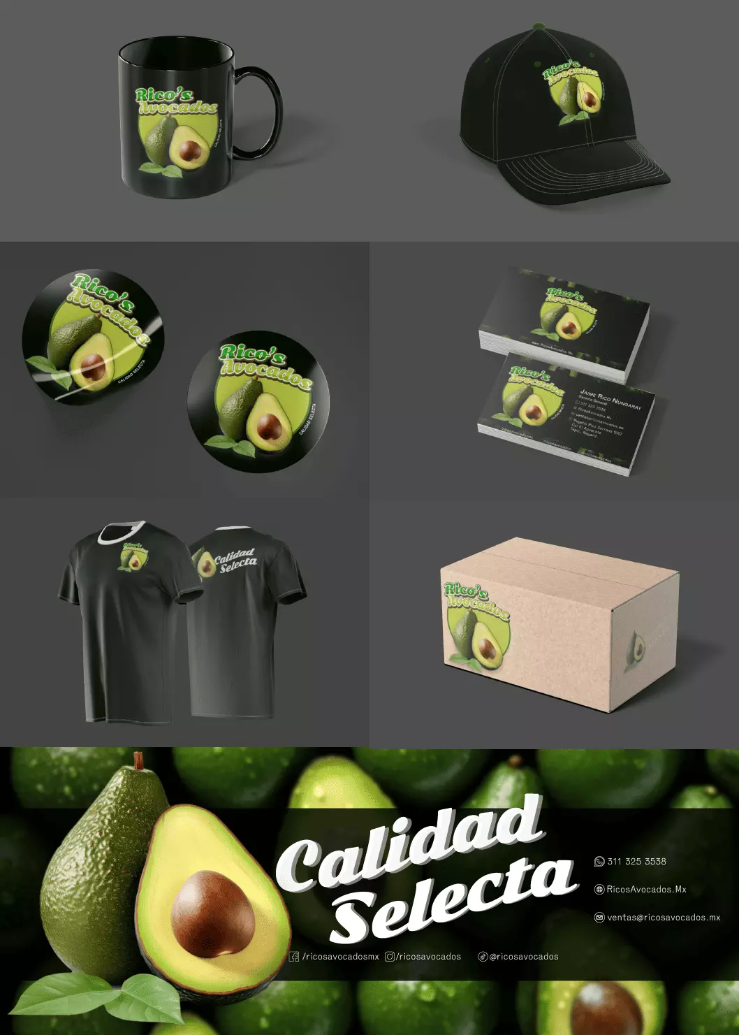 Propuesta de branding para empresa de aguacates