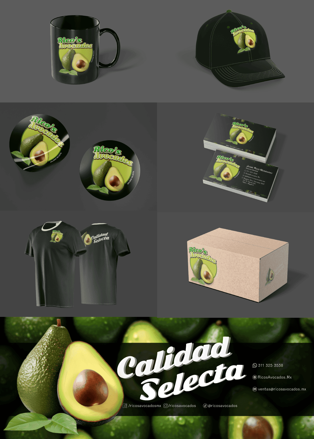 Propuesta de branding para empresa de aguacates