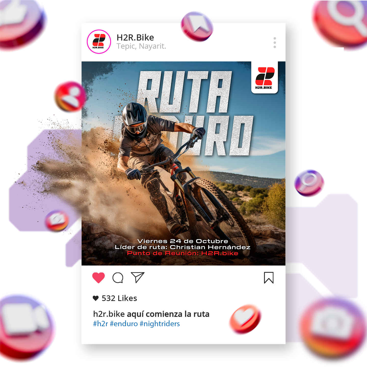 Caso de éxito: H2R.bike en Instagram